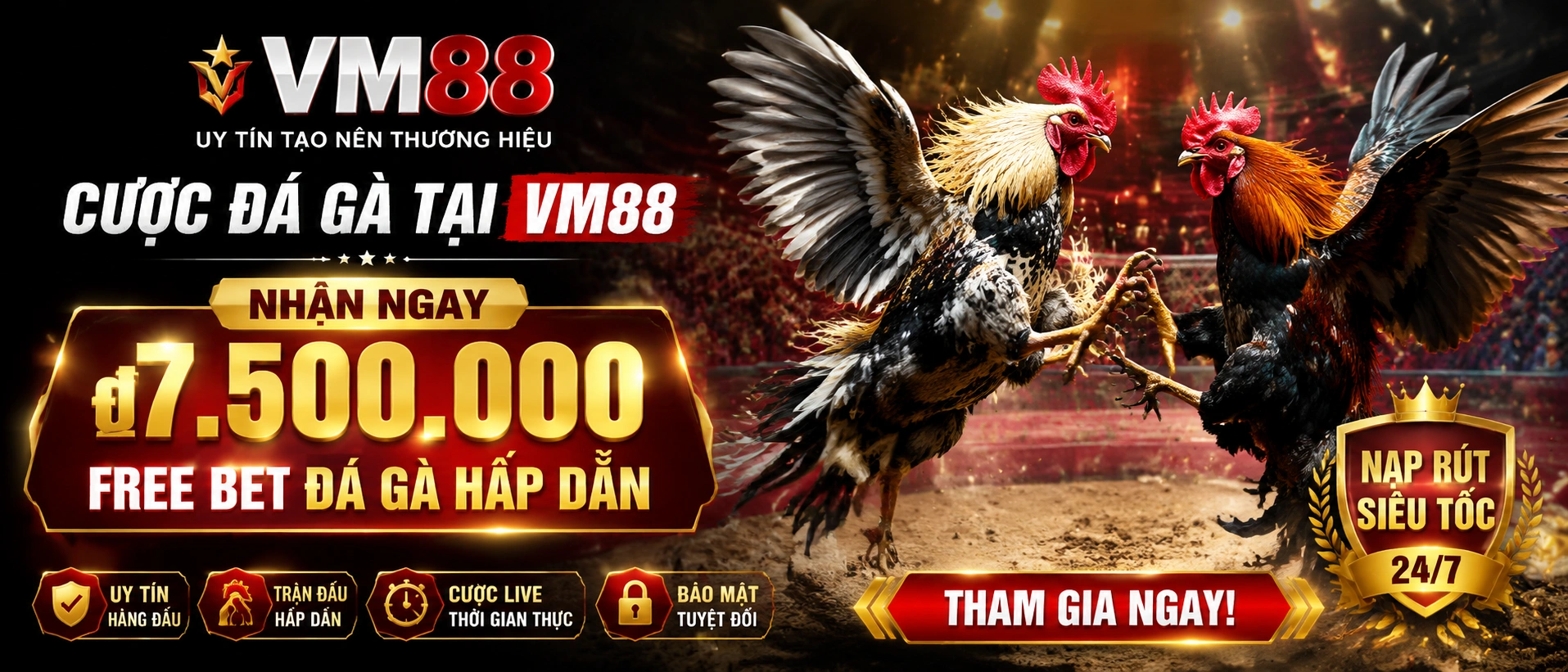 Danh mục Đá Gà Campuchia trên vm88.com.vc
