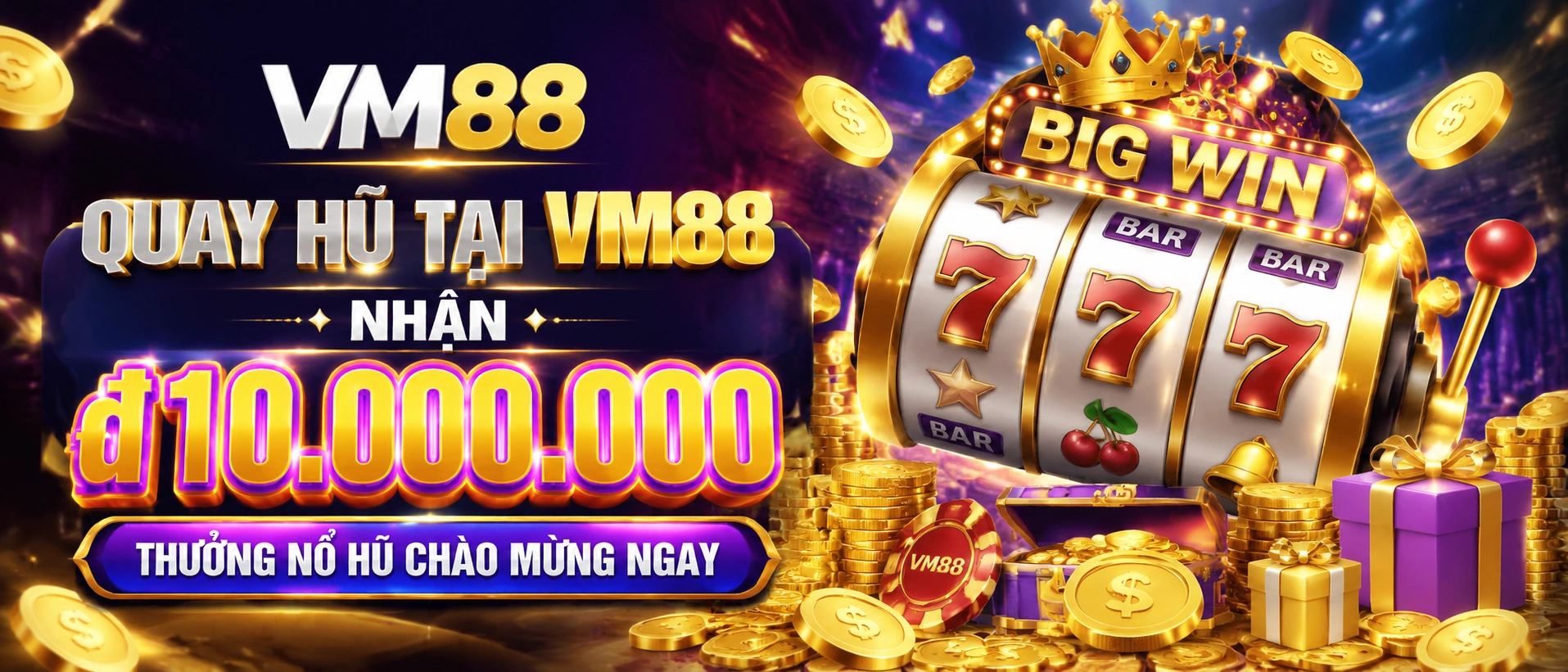 Giao diện nổ hũ trên điện thoại tại vm88